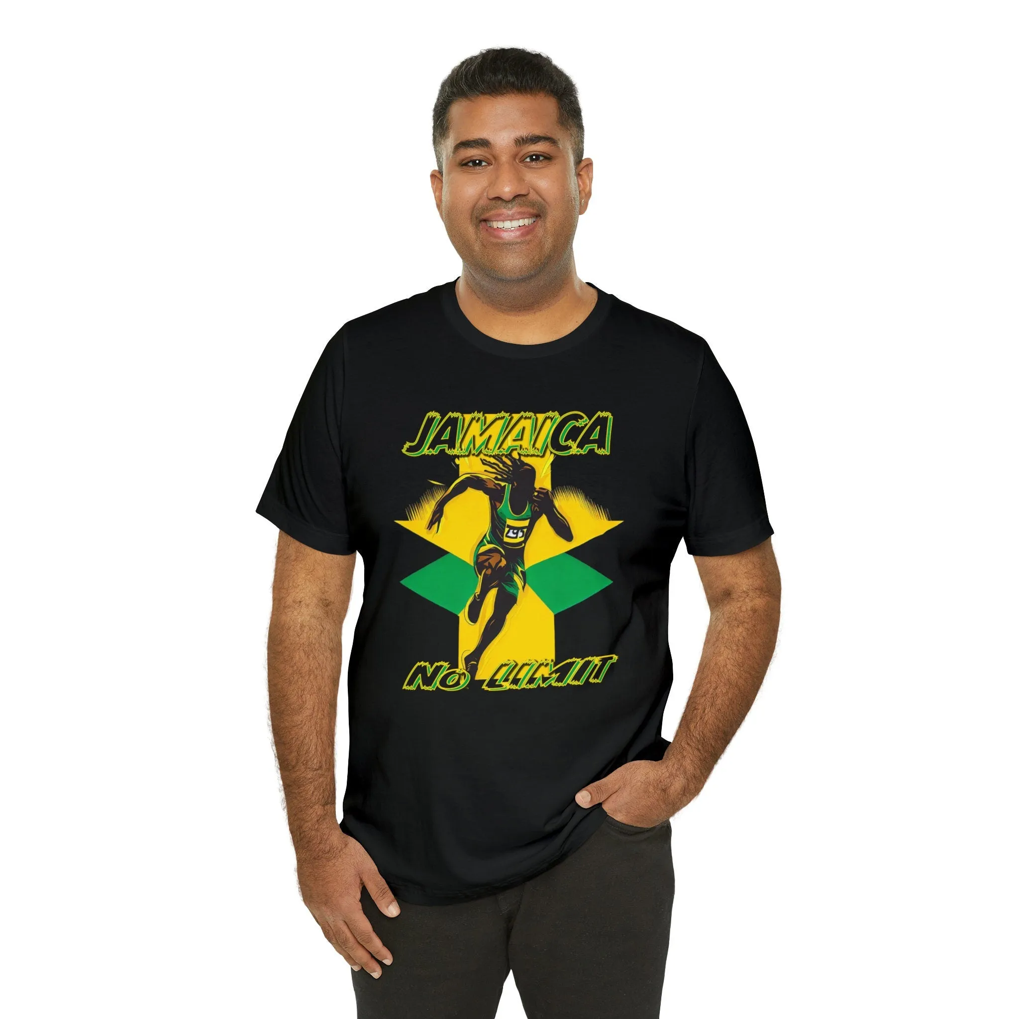 Jamaica T-shirt No Limit design Jamaican | Limitless Streetwear | Casual Wear Graphic Vacation T-shirt