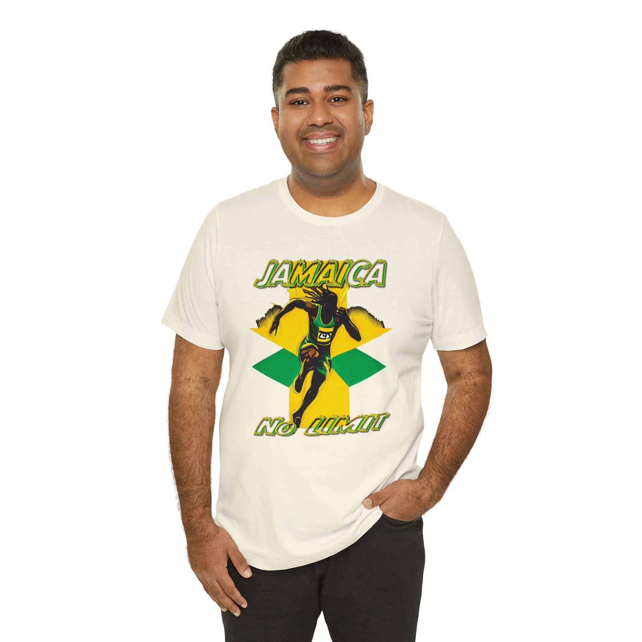 Jamaica T-shirt No Limit design Jamaican | Limitless Streetwear | Casual Wear Graphic Vacation T-shirt