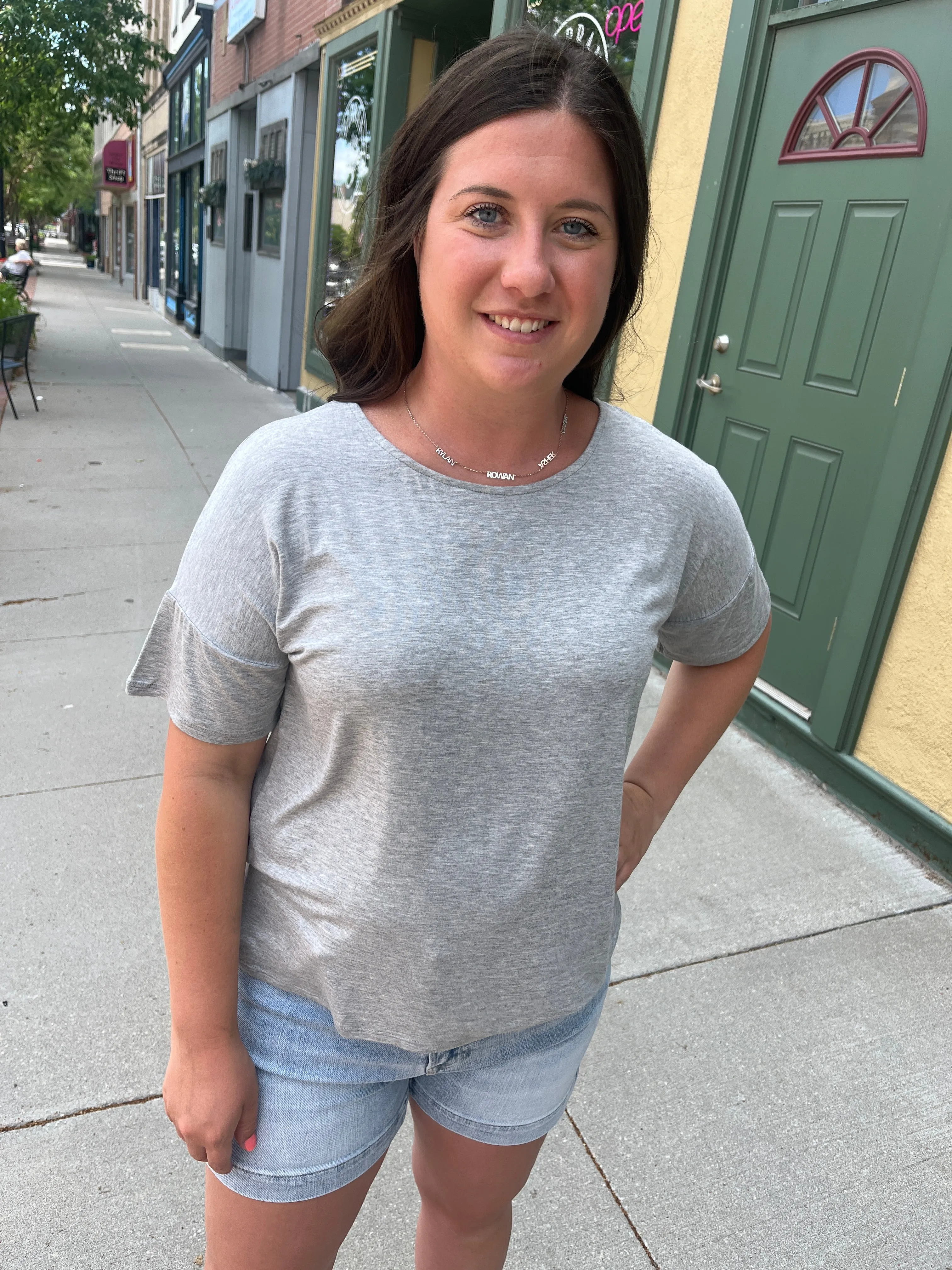 Keyhole Twist Back Tee