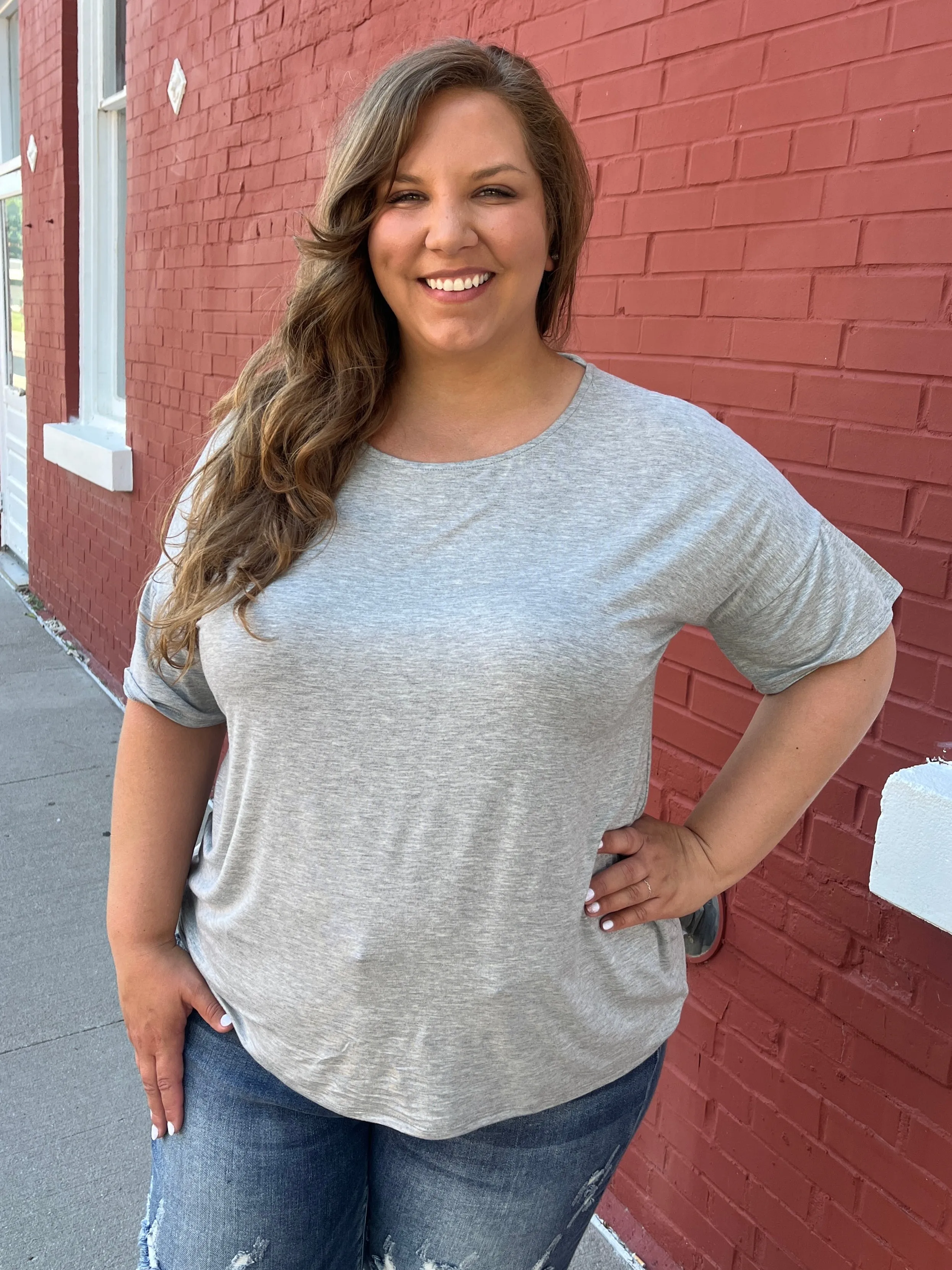 Keyhole Twist Back Tee