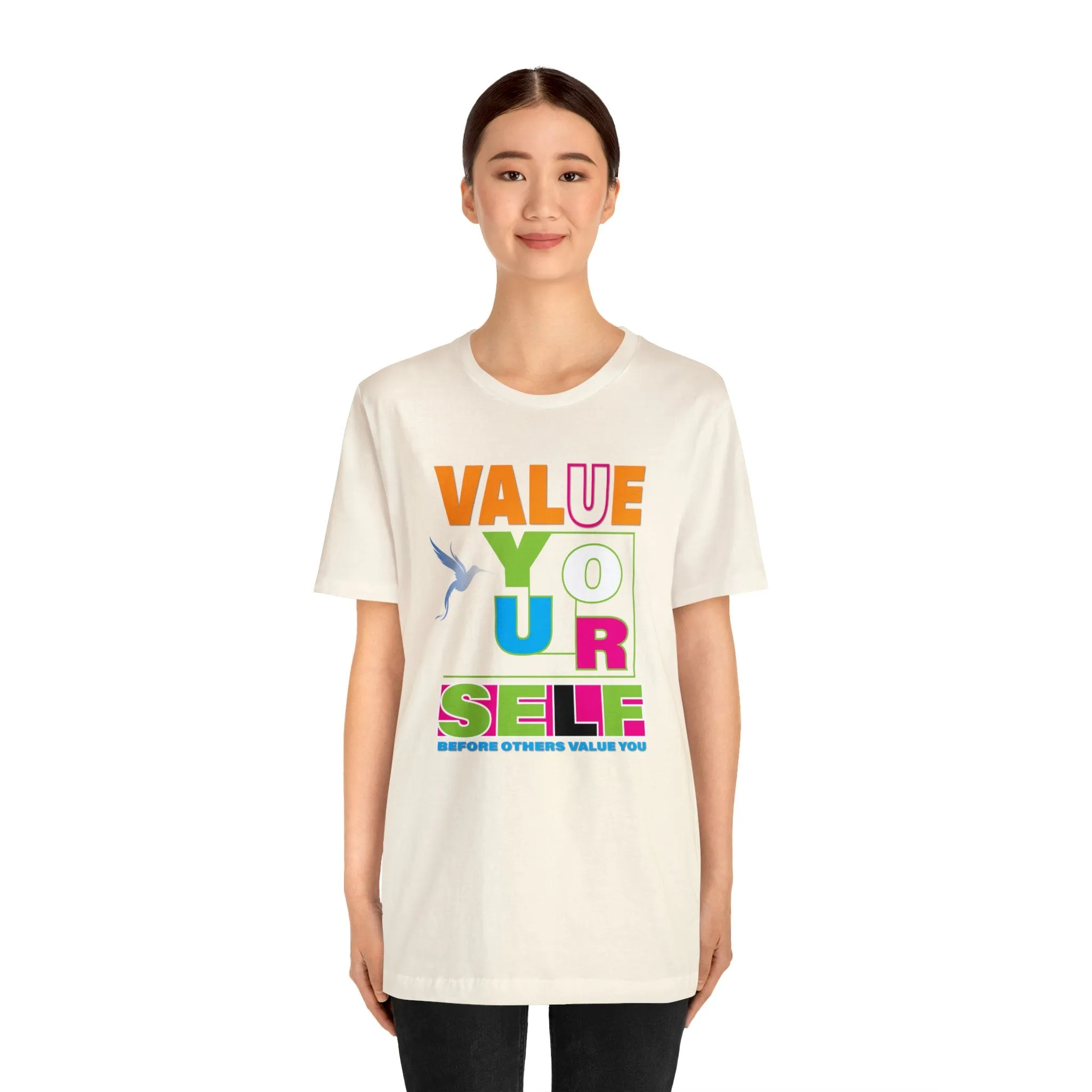Know Your Value Inspirational Shirt | Motivational Men and Women Apparel | Trendy Positive Vibes Dress T-shirt