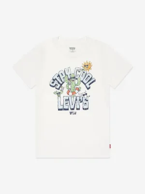 Levi's Boys Stay Cool T-Shirt in White