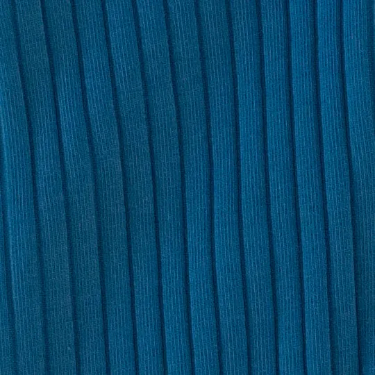 long sleeve baseball henley tee | opal blue | organic cotton wide rib