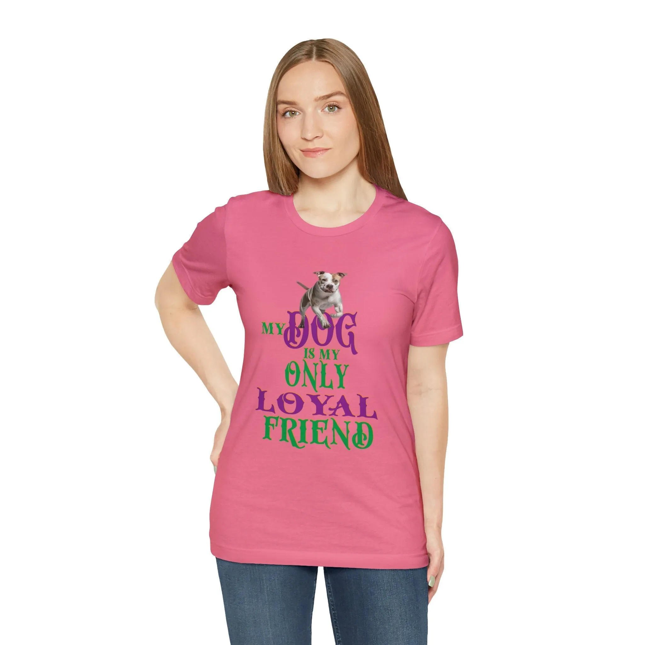 Loyal friend T-shirt | My Dog is my only friend Funny Pets Cat lovers custom t shirt printing Vintage T-Shirt