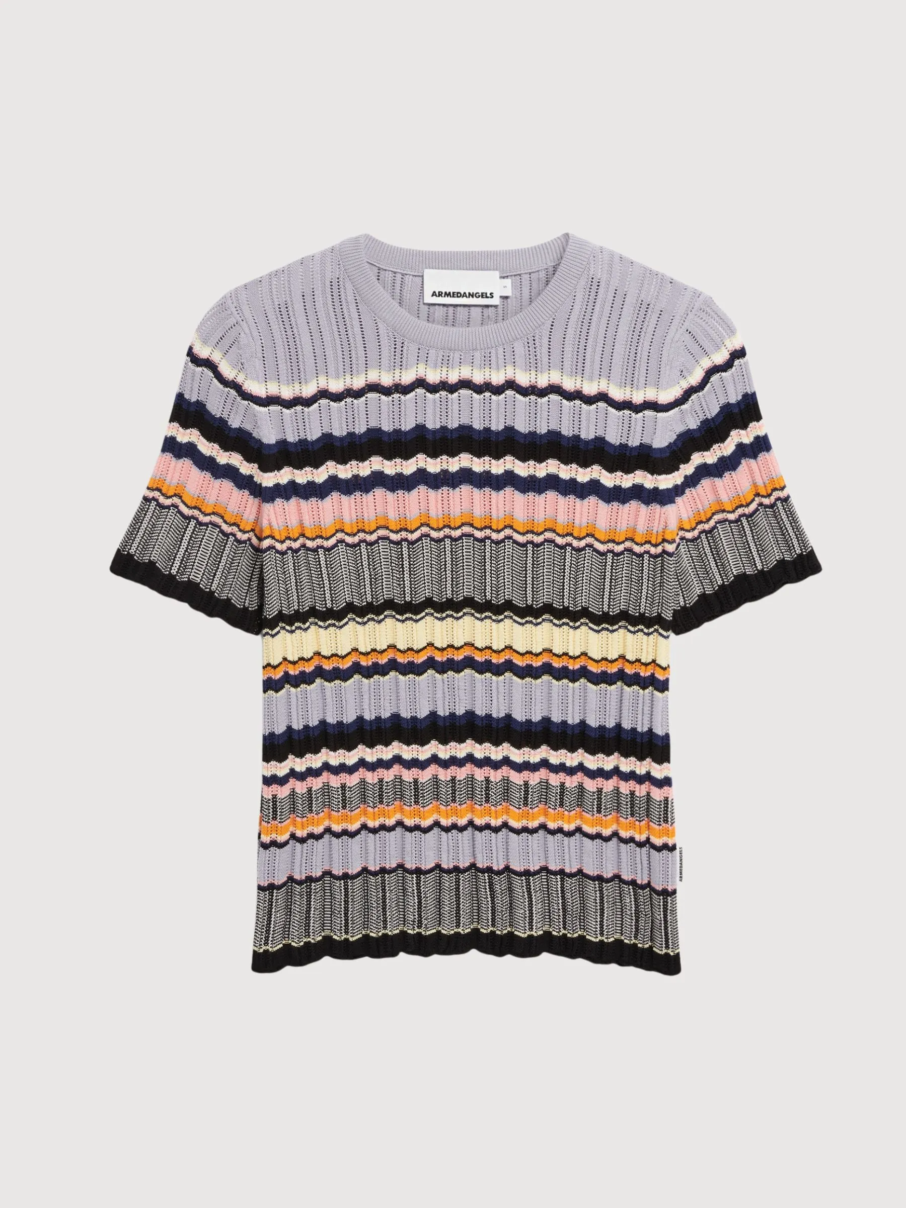 Maaya Stripes Multicolor Woman T-Shirt | Armedangels