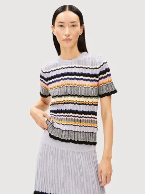 Maaya Stripes Multicolor Woman T-Shirt | Armedangels