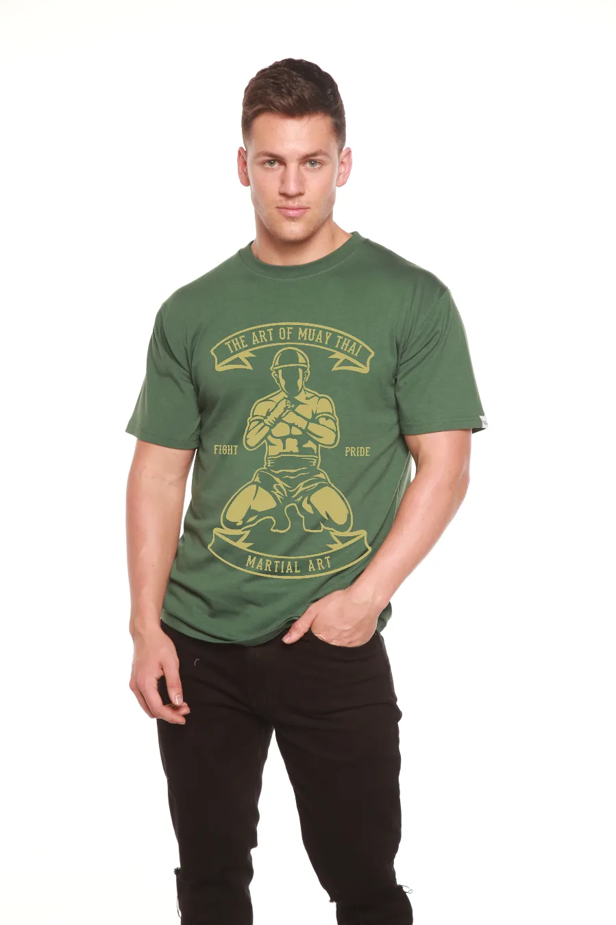 Martial Art Men's Bamboo Viscose/Organic Cotton Short Sleeve Graphic T-Shirt