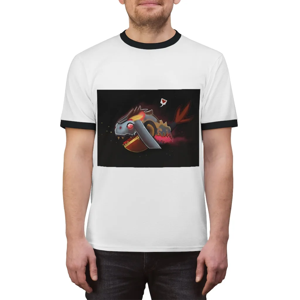 Mecha Whale Strider Unisex Ringer Tee