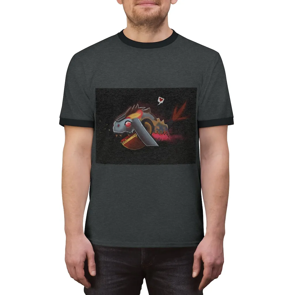 Mecha Whale Strider Unisex Ringer Tee