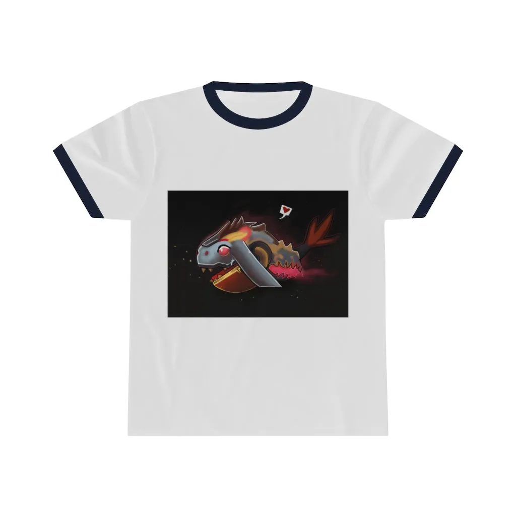Mecha Whale Strider Unisex Ringer Tee