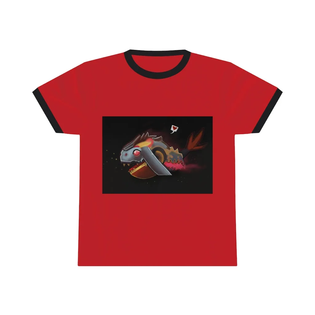 Mecha Whale Strider Unisex Ringer Tee