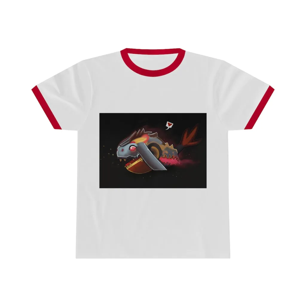 Mecha Whale Strider Unisex Ringer Tee