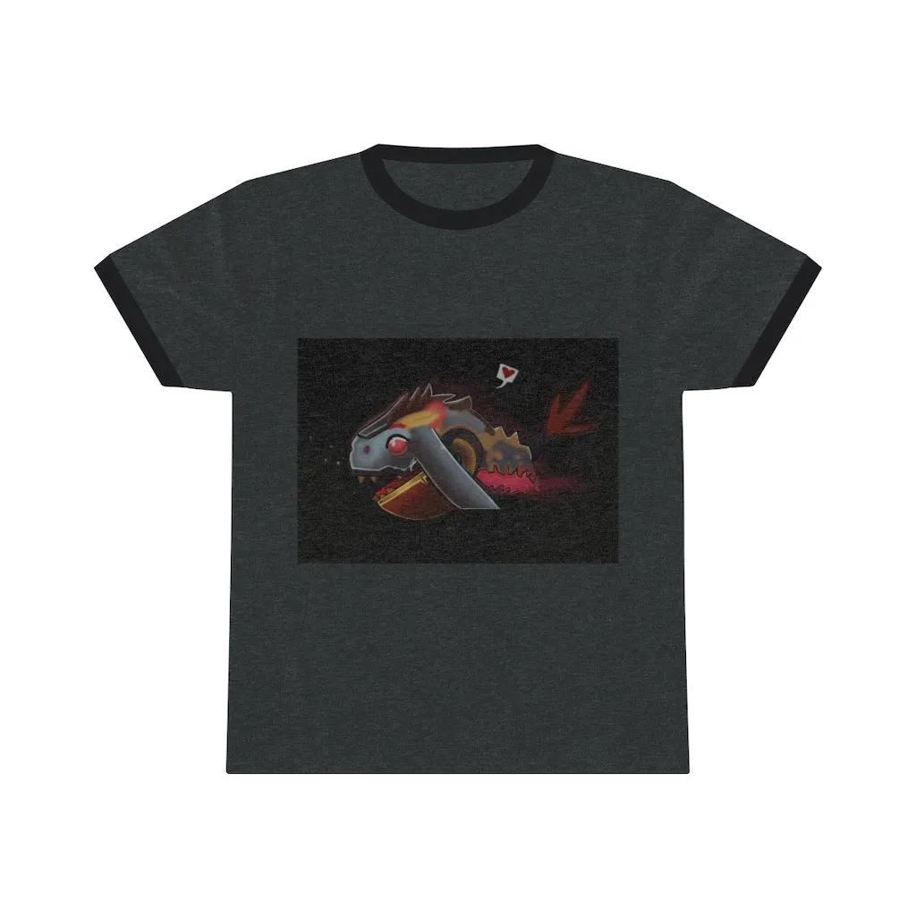 Mecha Whale Strider Unisex Ringer Tee