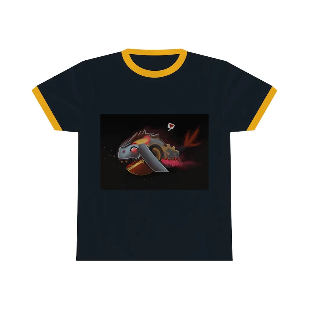 Mecha Whale Strider Unisex Ringer Tee