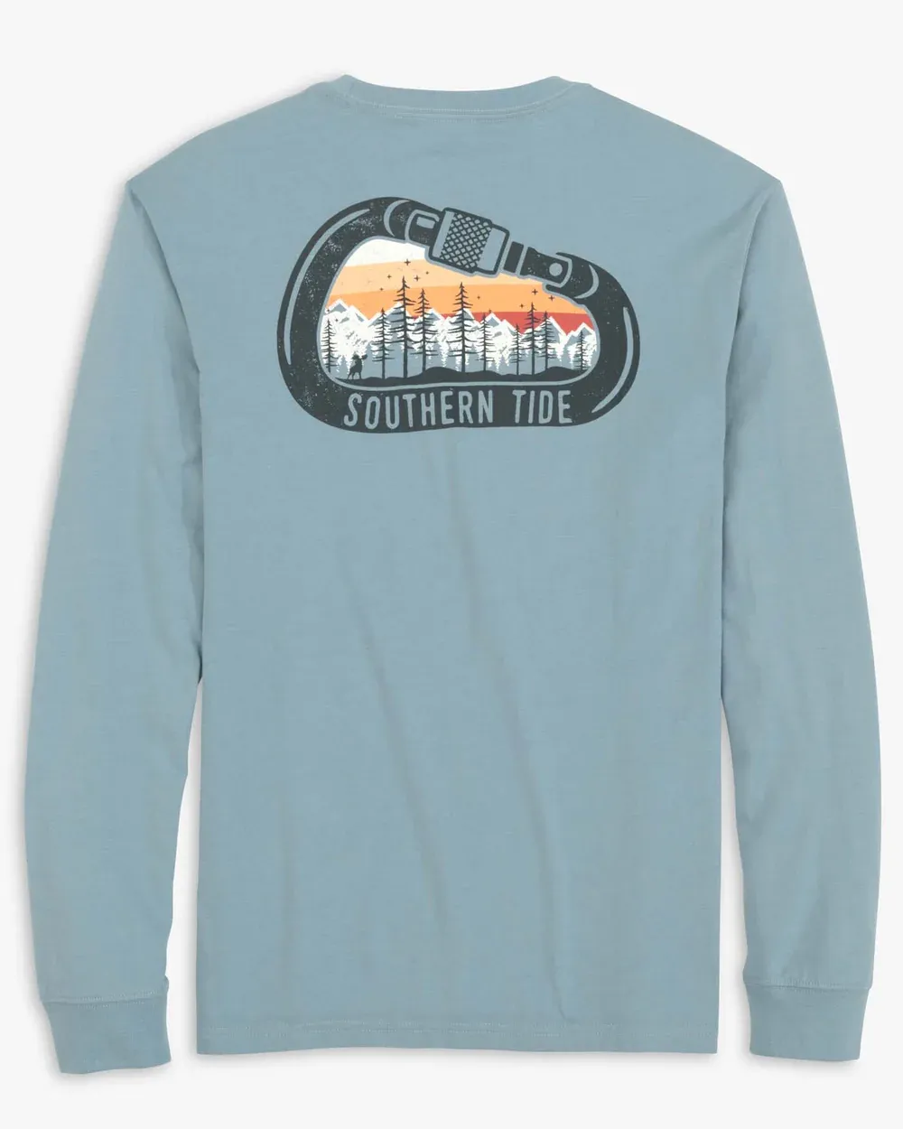 Men's Long Sleeve Gradient Carabiner Tee Shirt