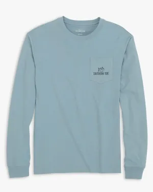 Men's Long Sleeve Gradient Carabiner Tee Shirt