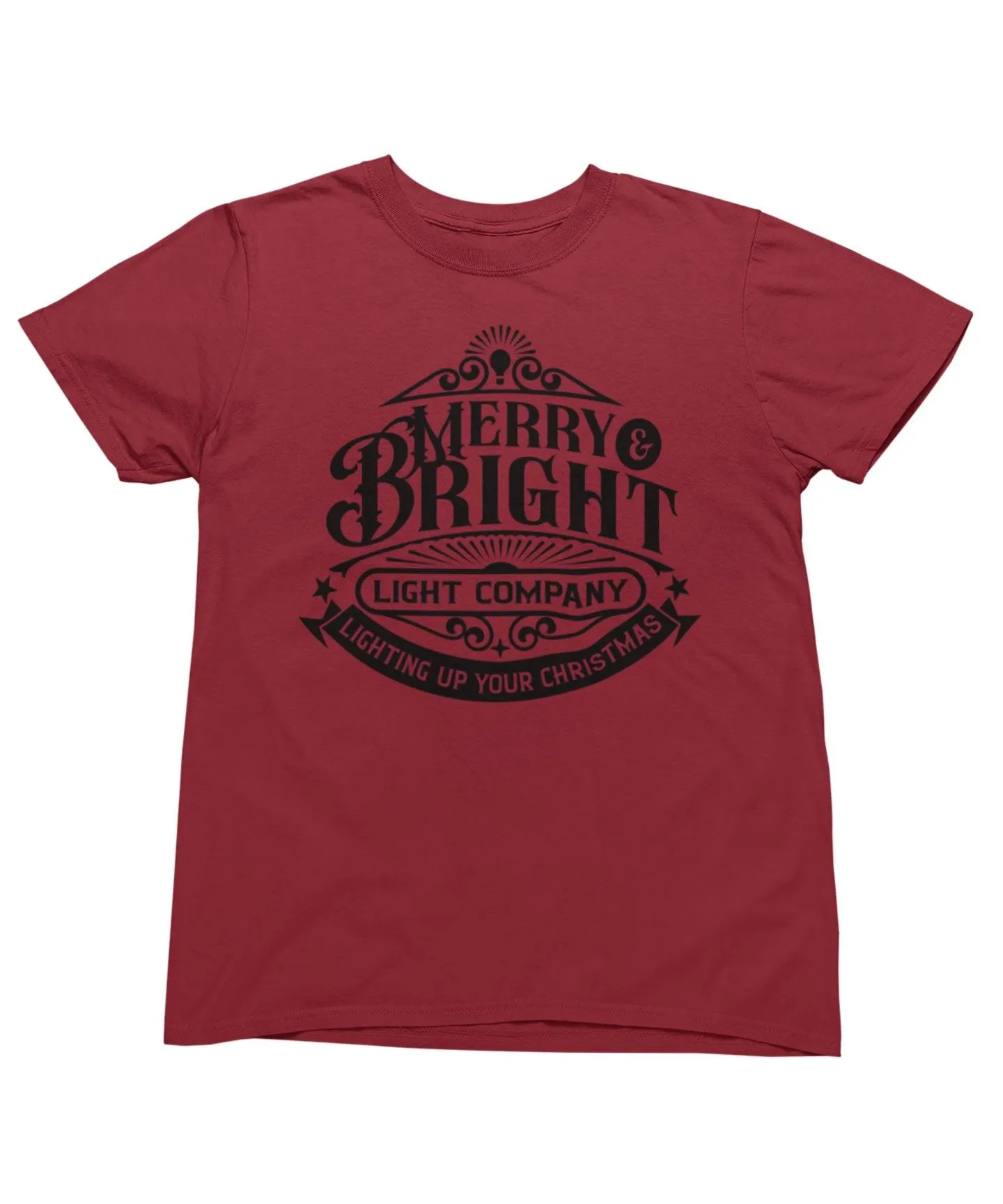 Merry Bright Light Company Mono Christmas Unisex T-Shirt