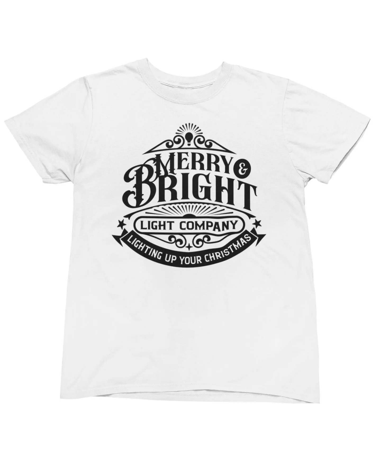 Merry Bright Light Company Mono Christmas Unisex T-Shirt