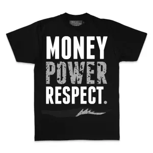 Money Power Respect "Metallic Reimagined" - Black T-Shirt