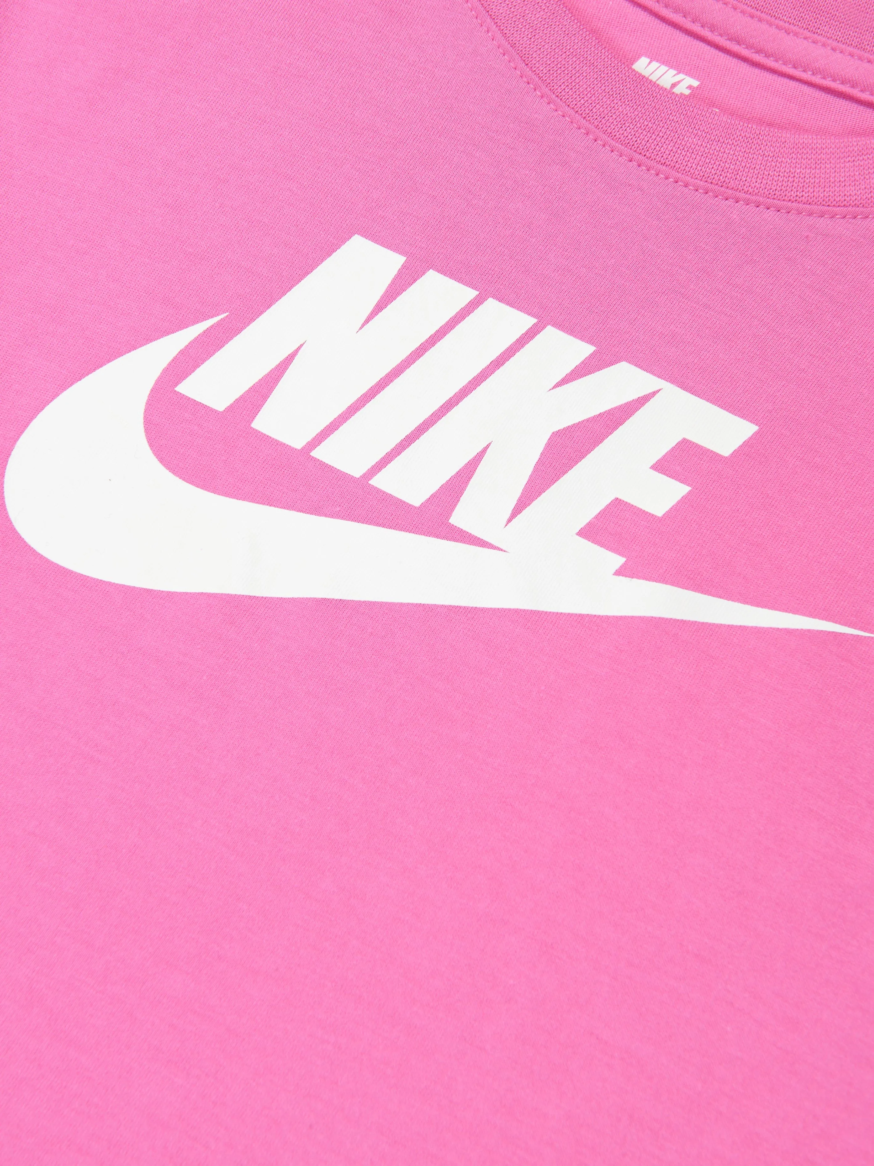 Nike Girls HBR Club Boxy T-Shirt in Pink