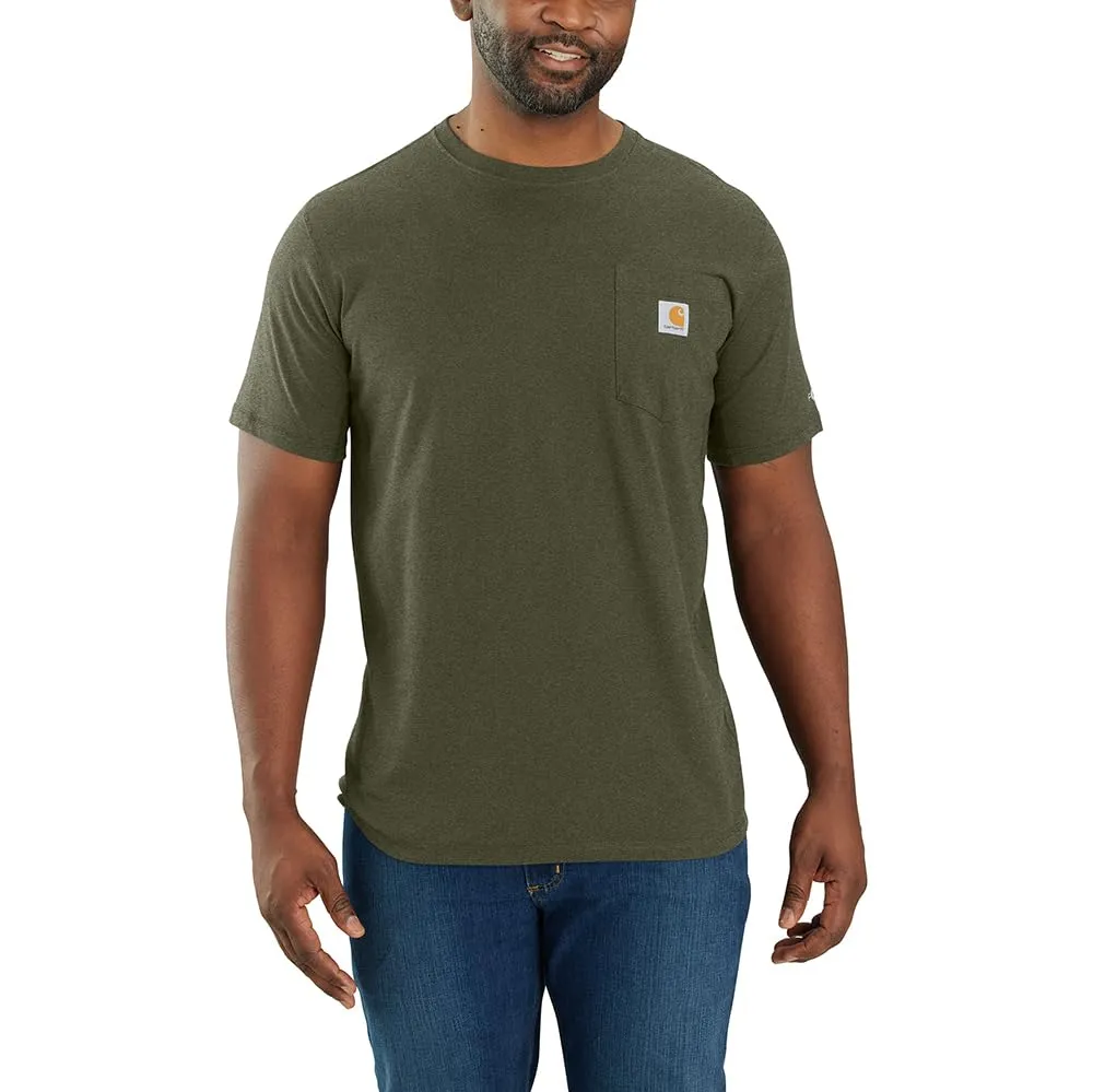 PR ONLY  Carhartt 106652 Men's Force Relaxed Fit Midweight Short-Sleeve Pocket T-Shirt