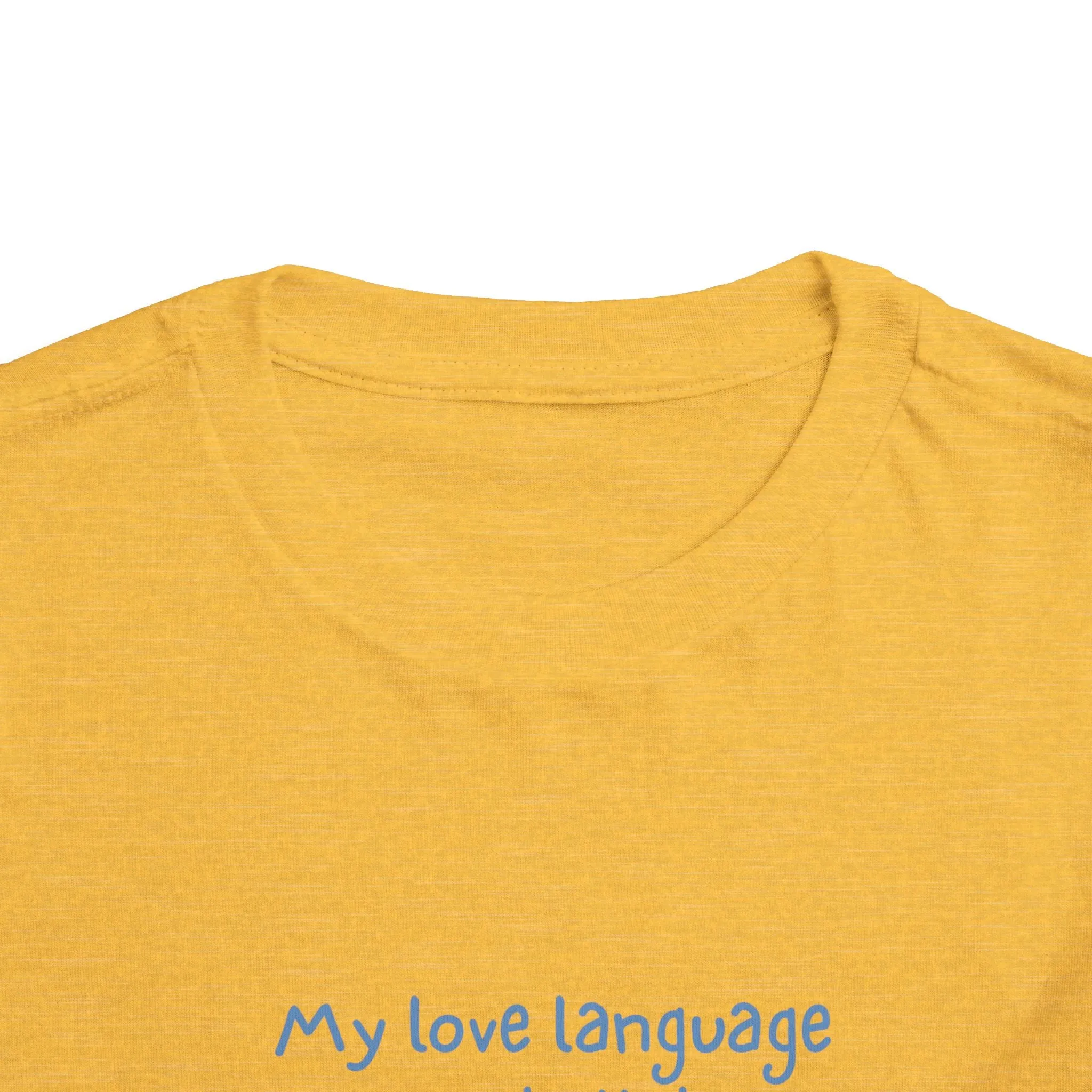 "My Love Language is Challah Holiday Hanukkah Toddler T-Shirt – Festive Jewish Holiday Tee"