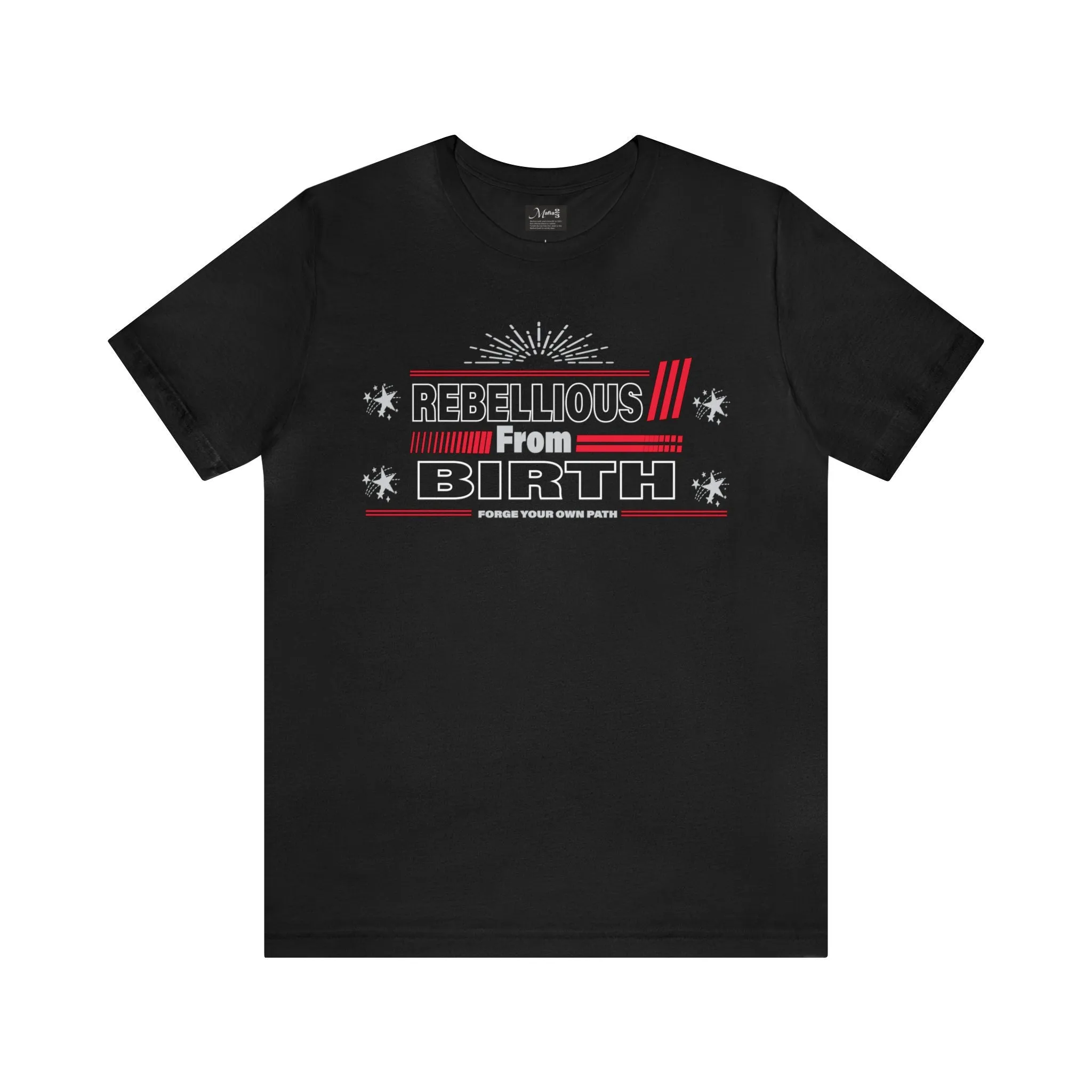Rebellious T shirt | Funny Apparel | Cute Lose tops | Oversize T-shirt Graphic tees women Rebellious from birth