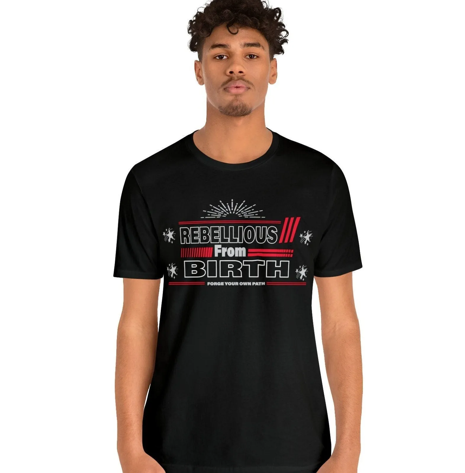 Rebellious T shirt | Funny Apparel | Cute Lose tops | Oversize T-shirt Graphic tees women Rebellious from birth