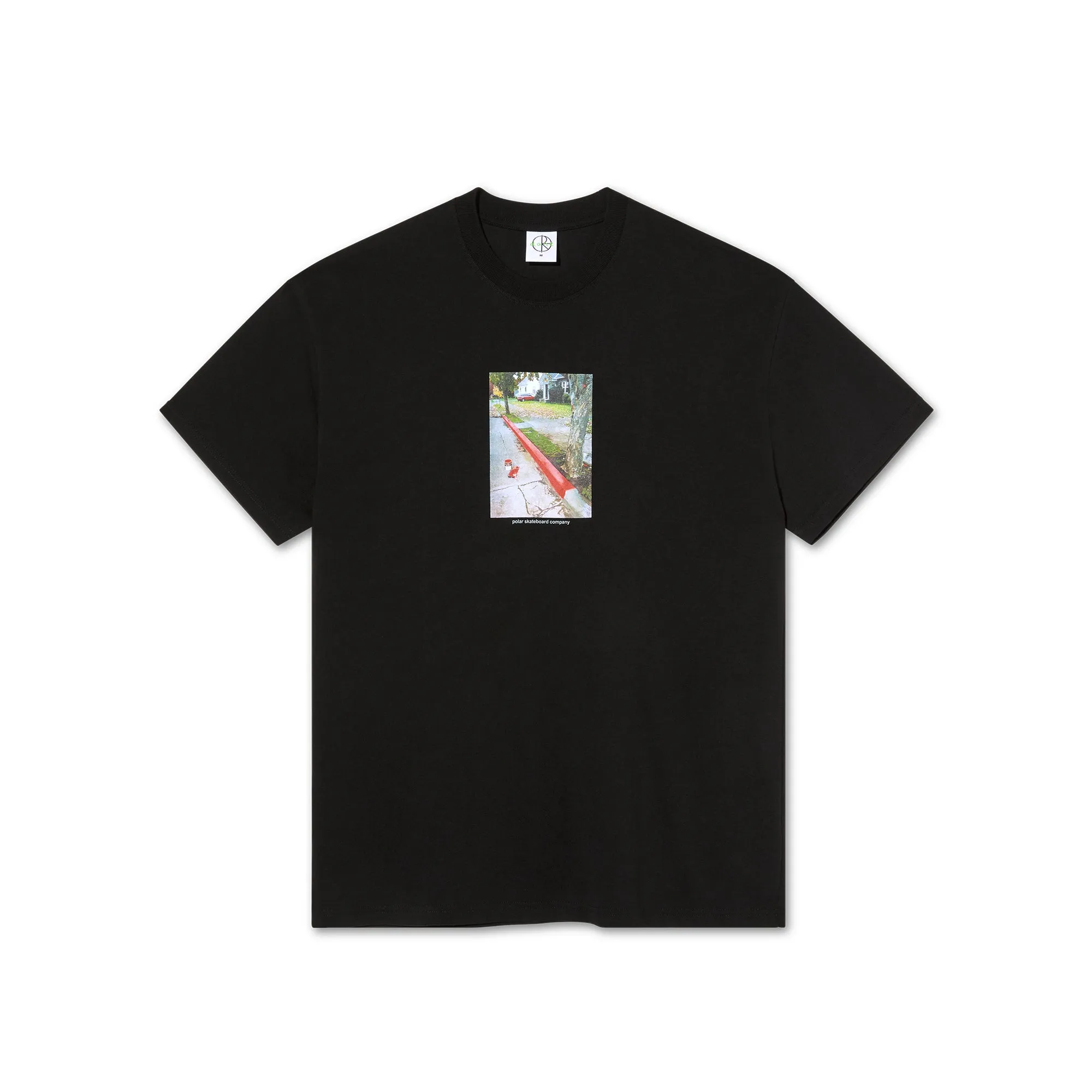 RED CURB TEE BLACK