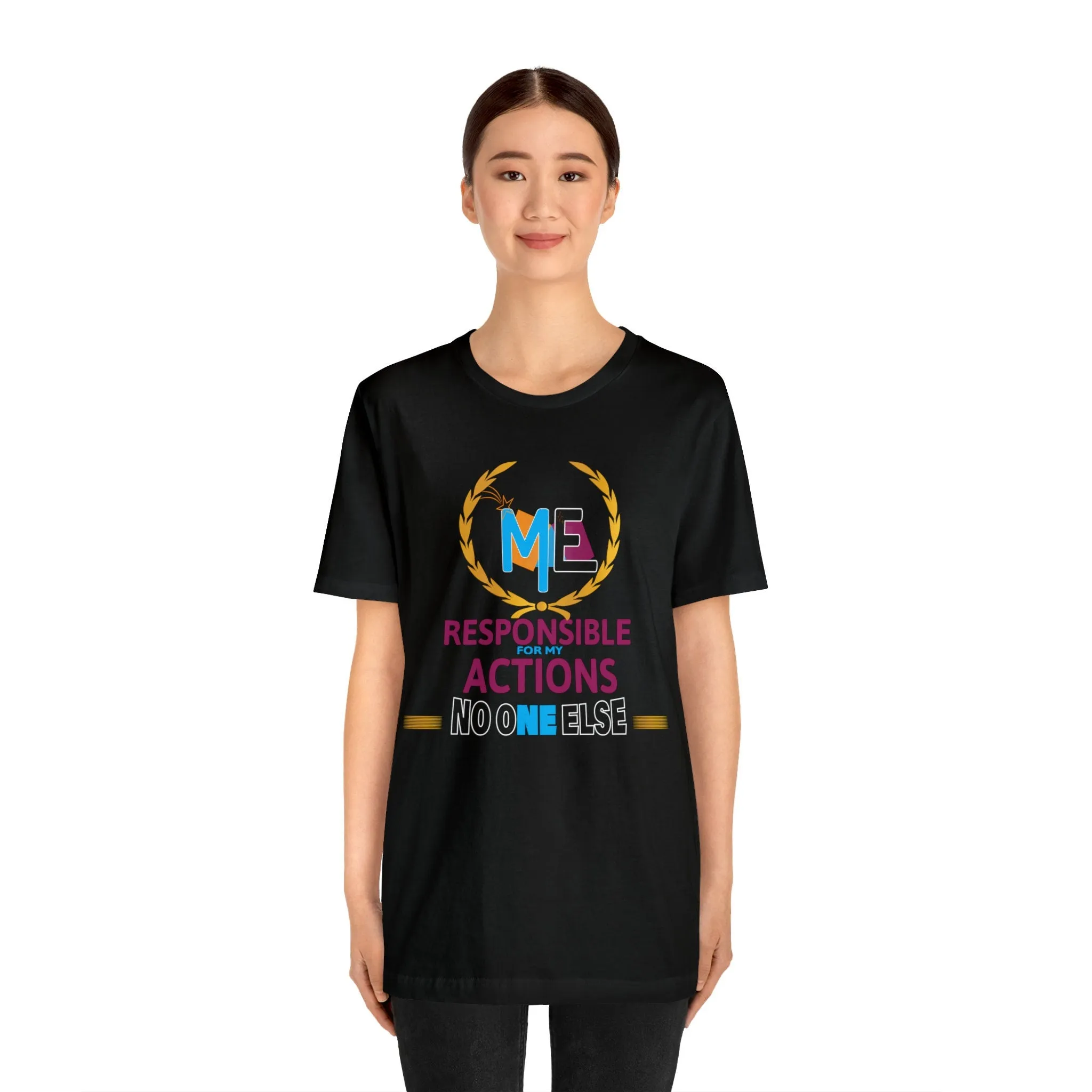 Responsibility Shirt | Motivational Positive Vibes Trendy Loose fit tees | Women's Performance Crewneck T-shirt
