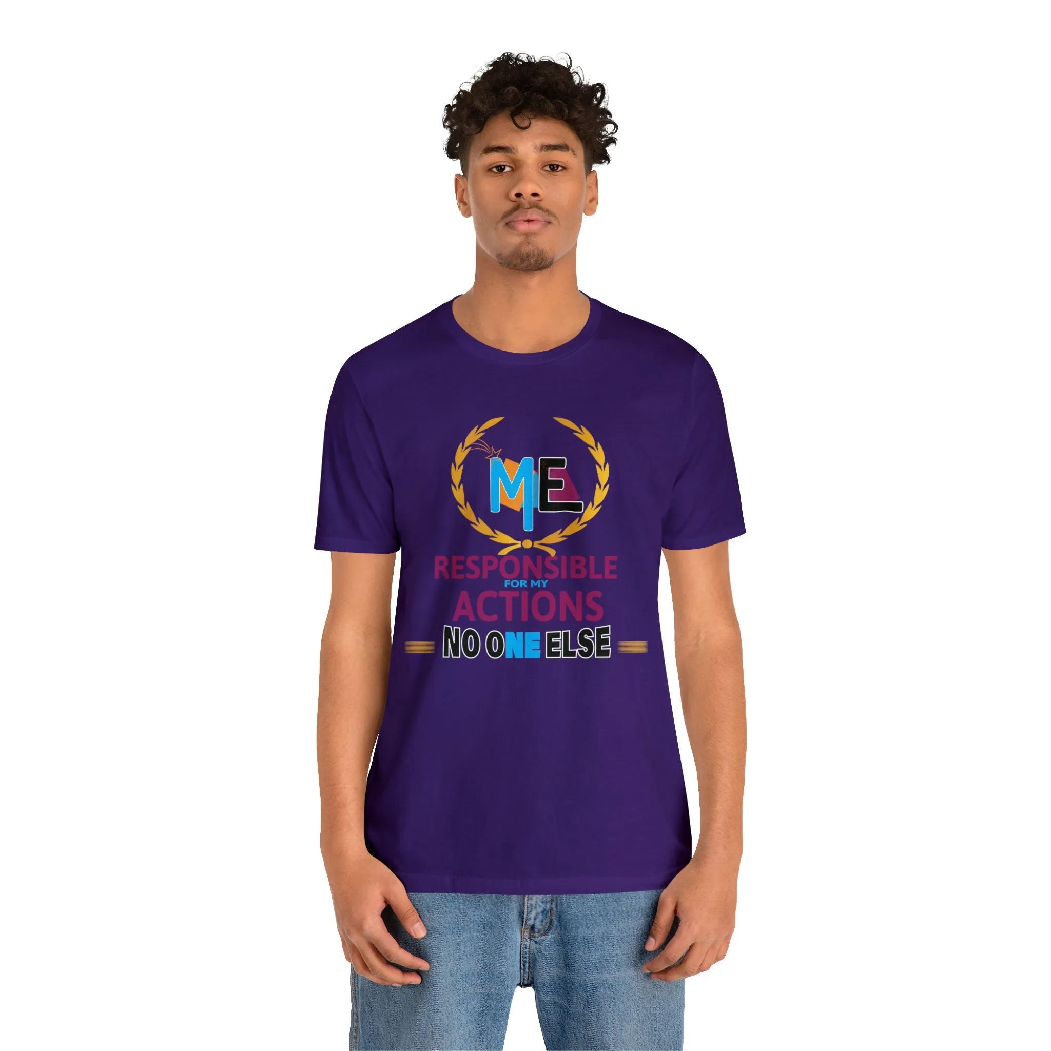 Responsibility Shirt | Motivational Positive Vibes Trendy Loose fit tees | Women's Performance Crewneck T-shirt