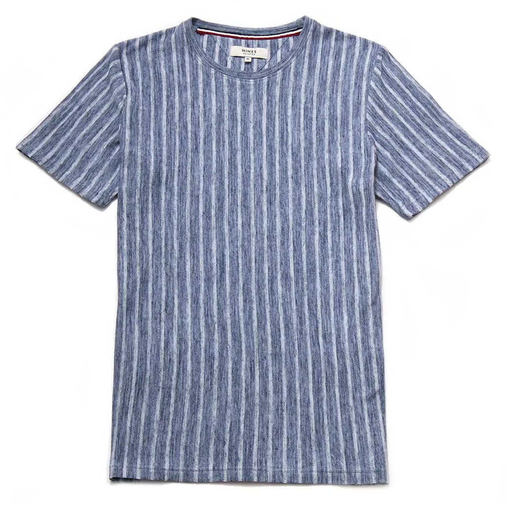 Ryburn Jacquard Vertical Stripe Jersey T-Shirt
