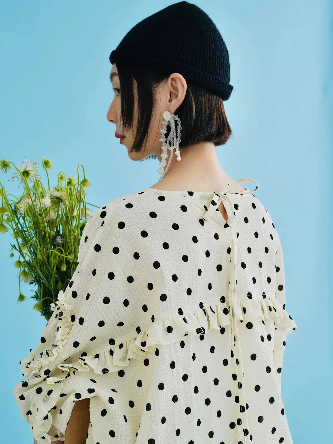 Sleek Polka Dot T-shirt