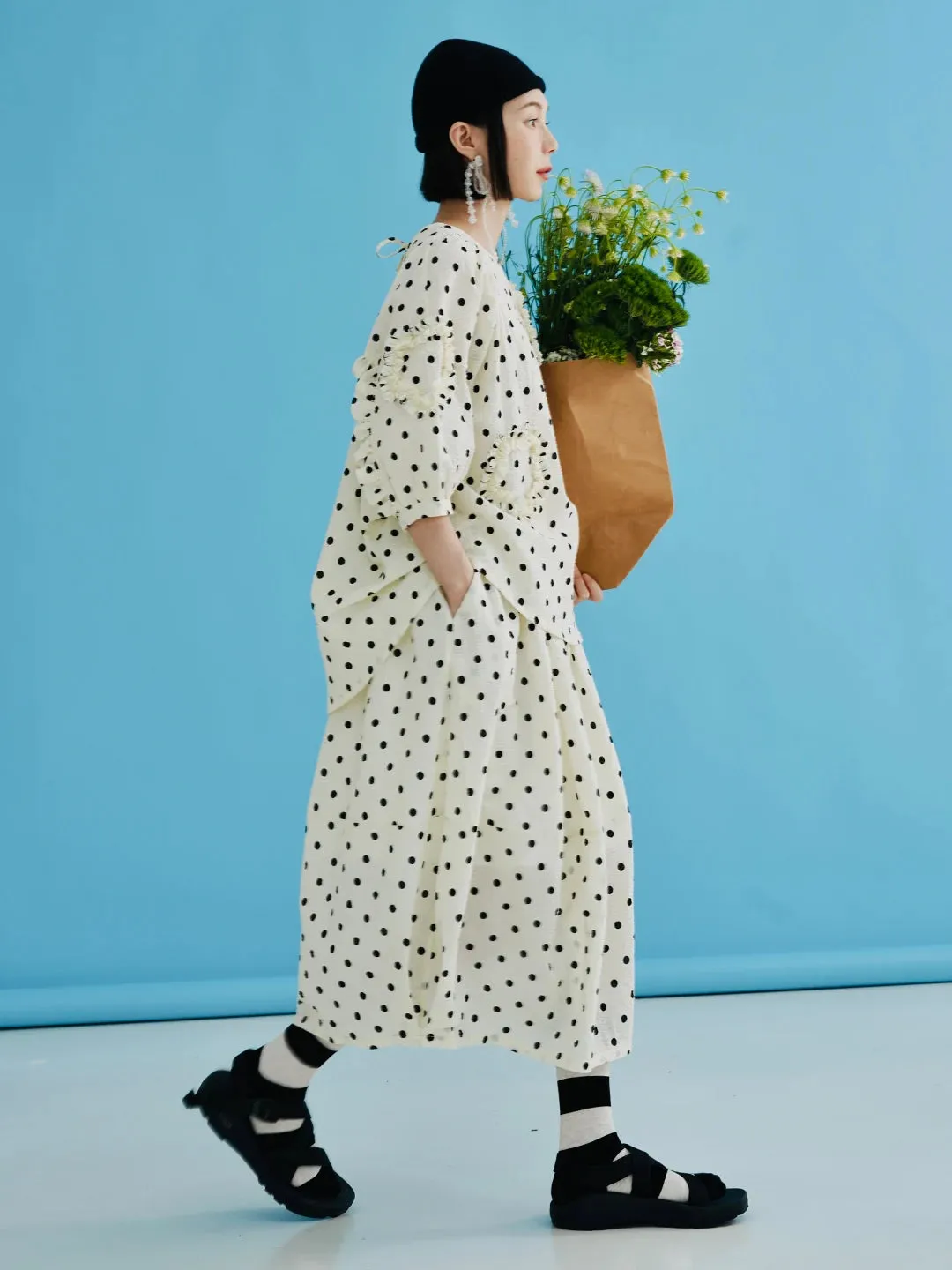 Sleek Polka Dot T-shirt