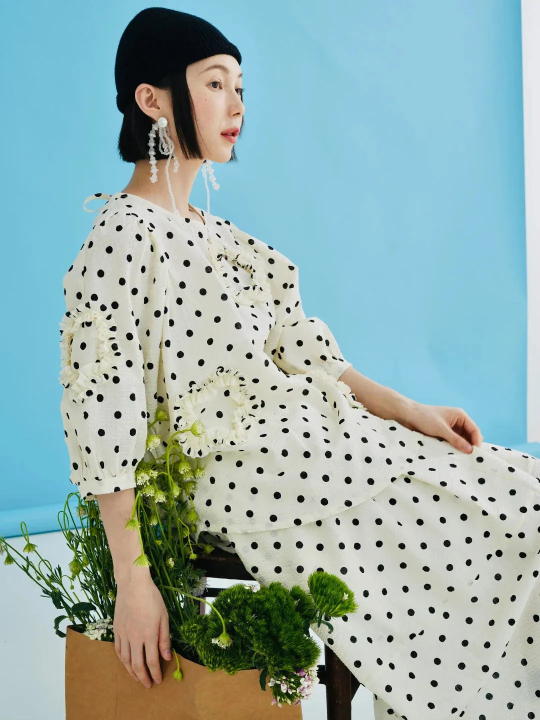 Sleek Polka Dot T-shirt