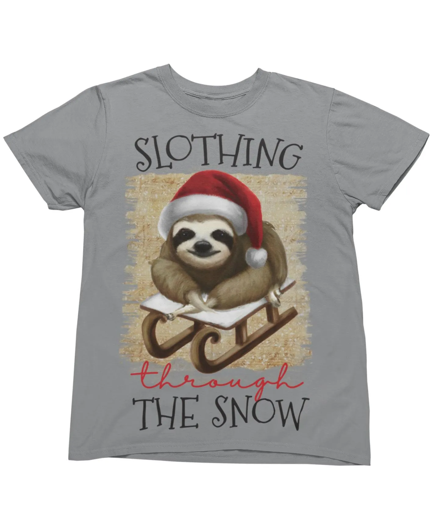 Slothing Through The Snow Christmas T-Shirt