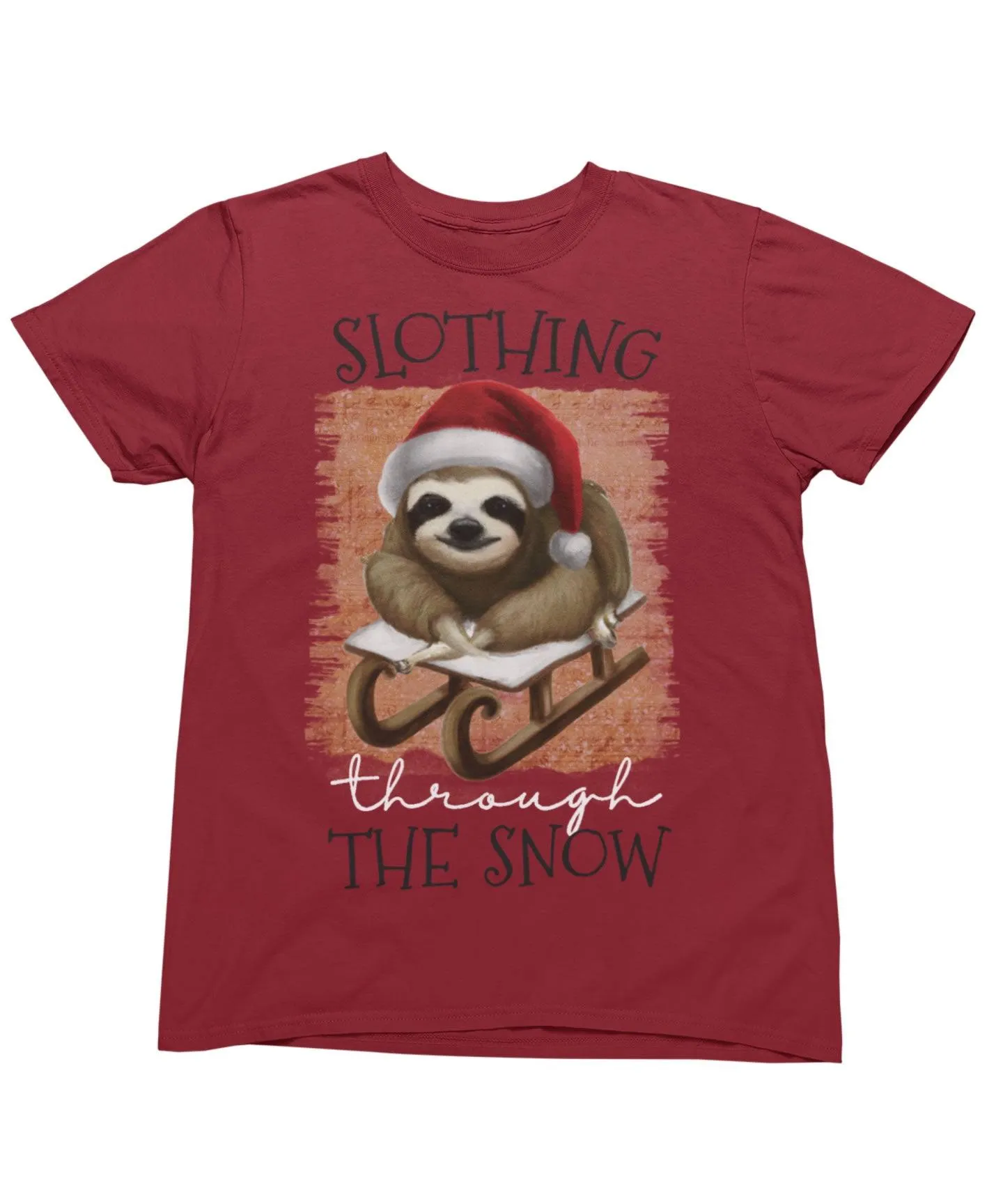 Slothing Through The Snow Christmas T-Shirt