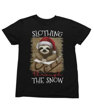 Slothing Through The Snow Christmas T-Shirt