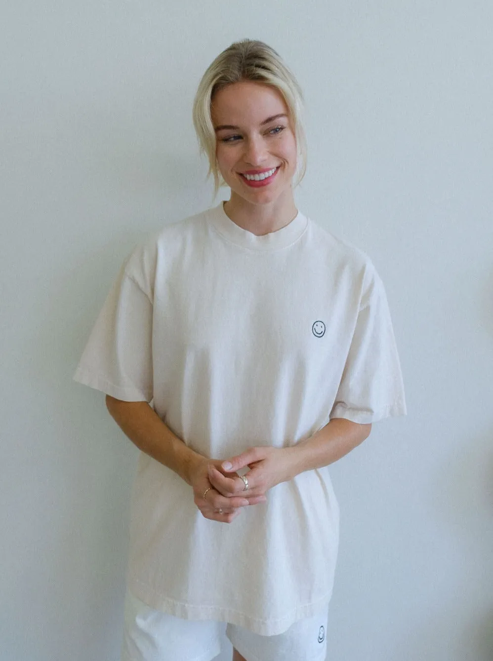 Smile Embroidery T-shirts