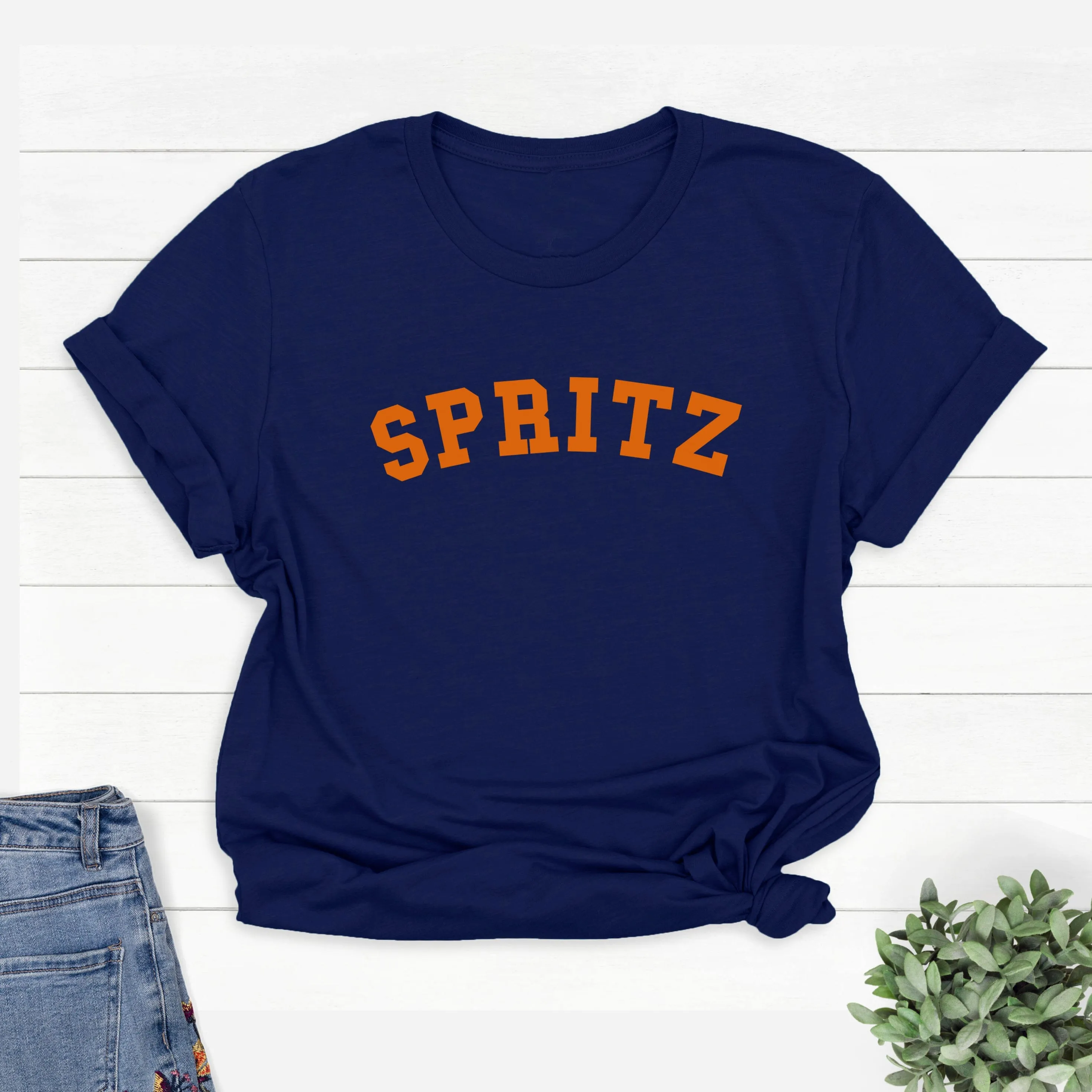 Spritz Ladies Cocktail Navy T Shirt