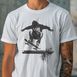 Street Sport Skater Bench Jump T-Shirt