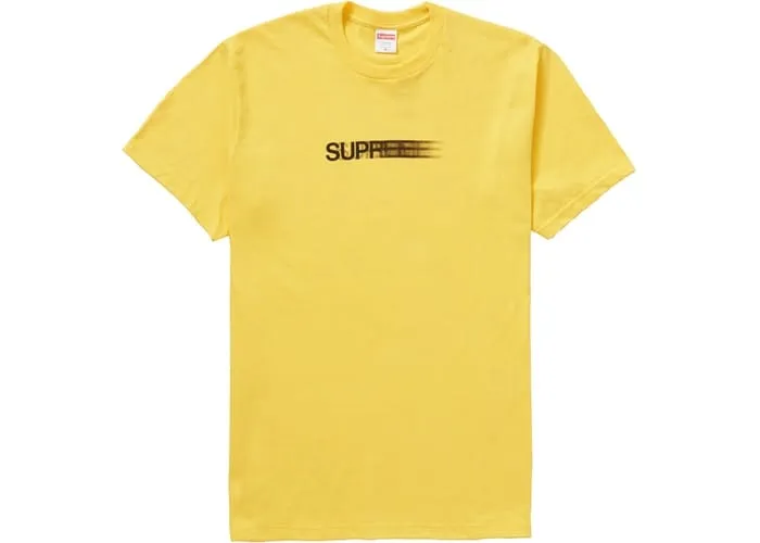 SUPREME MOTION LOGO TEE SS20 YELLOW
