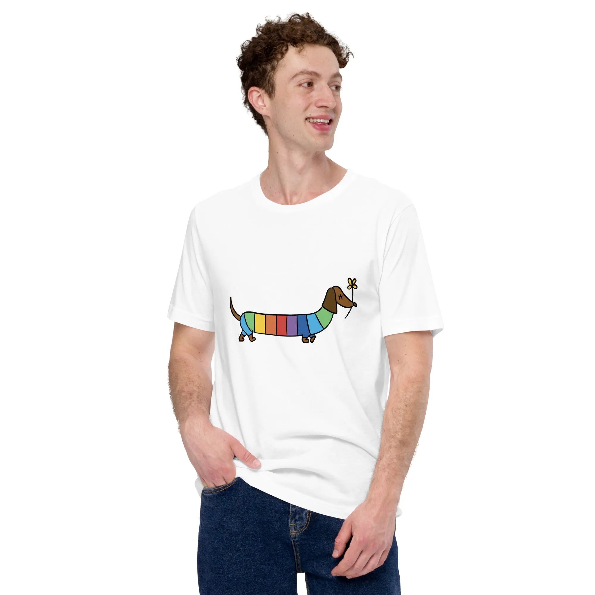 T-Shirts - Dog (Glamourange Pets Staple T-Shirts - Front Print 0017 Model)