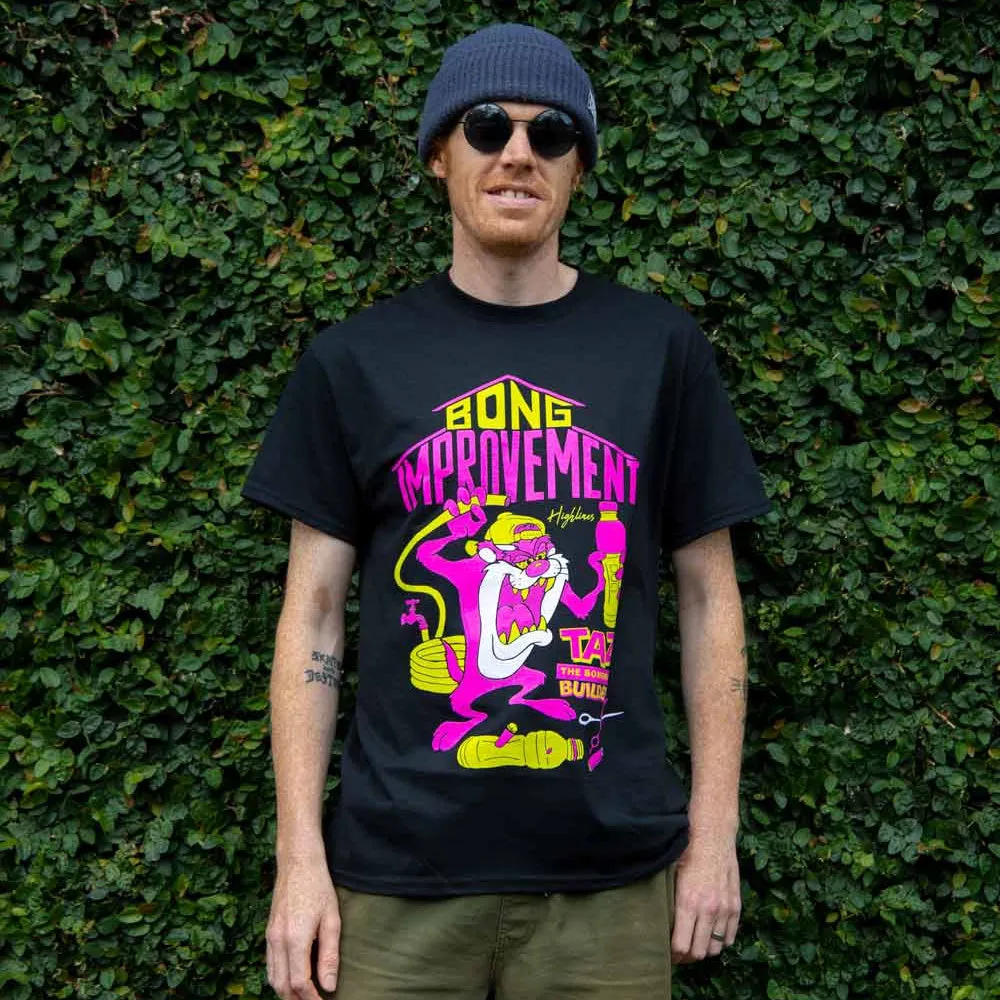Taz Bong Improvement  Black T-Shirt