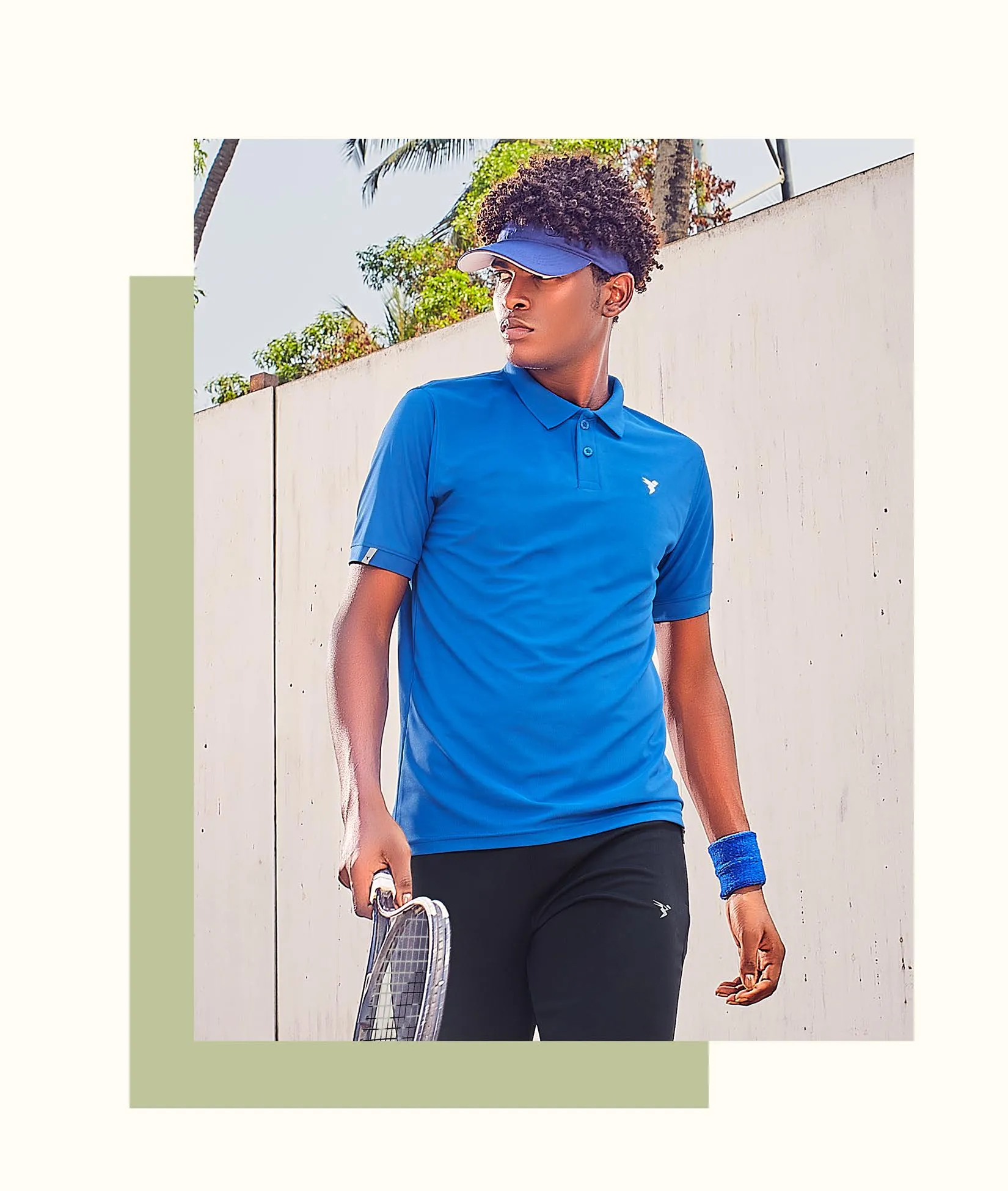 TechnoSport Polo Neck Half Sleeve Dry Fit T Shirt for Men OR-11 (Royal Blue)