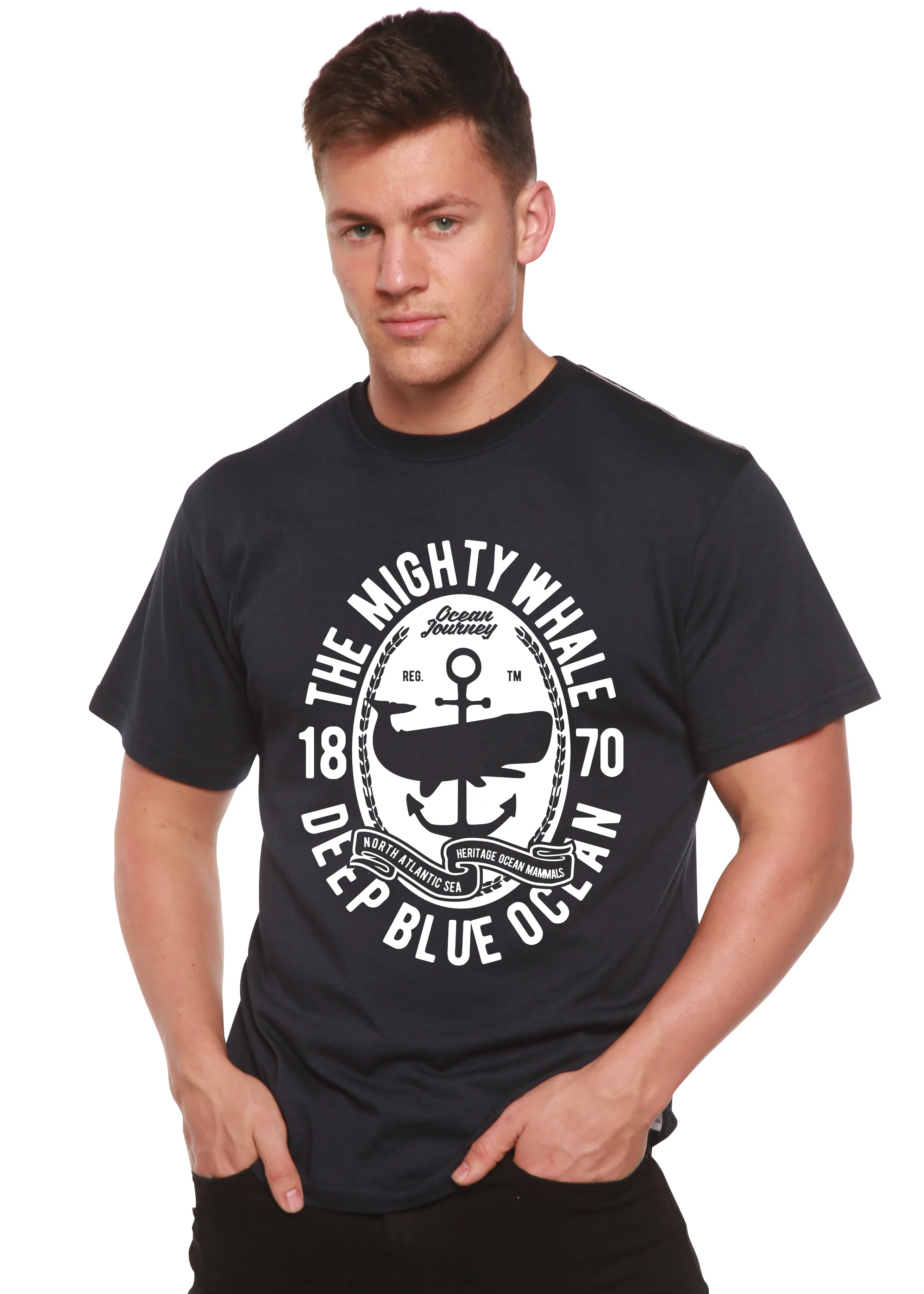 The Mighty Spun Bamboo® Men's Bamboo Viscose/Organic Cotton Short Sleeve Graphic T-Shirt