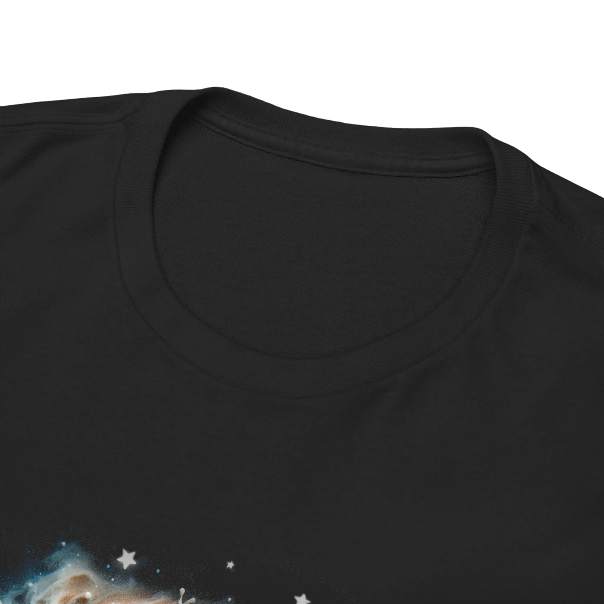 The Milky Way Galaxy T-Shirt Unisex Heavy Cotton Tee Black Shirt Gift For him Gift For Her Graphic Tees Cute Adorable Milk Carton