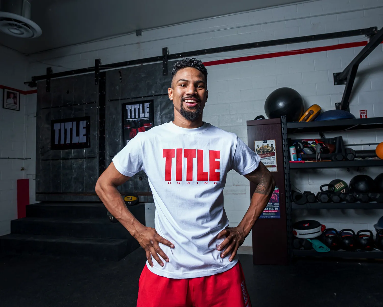 TITLE Boxing Iconic Block Tee