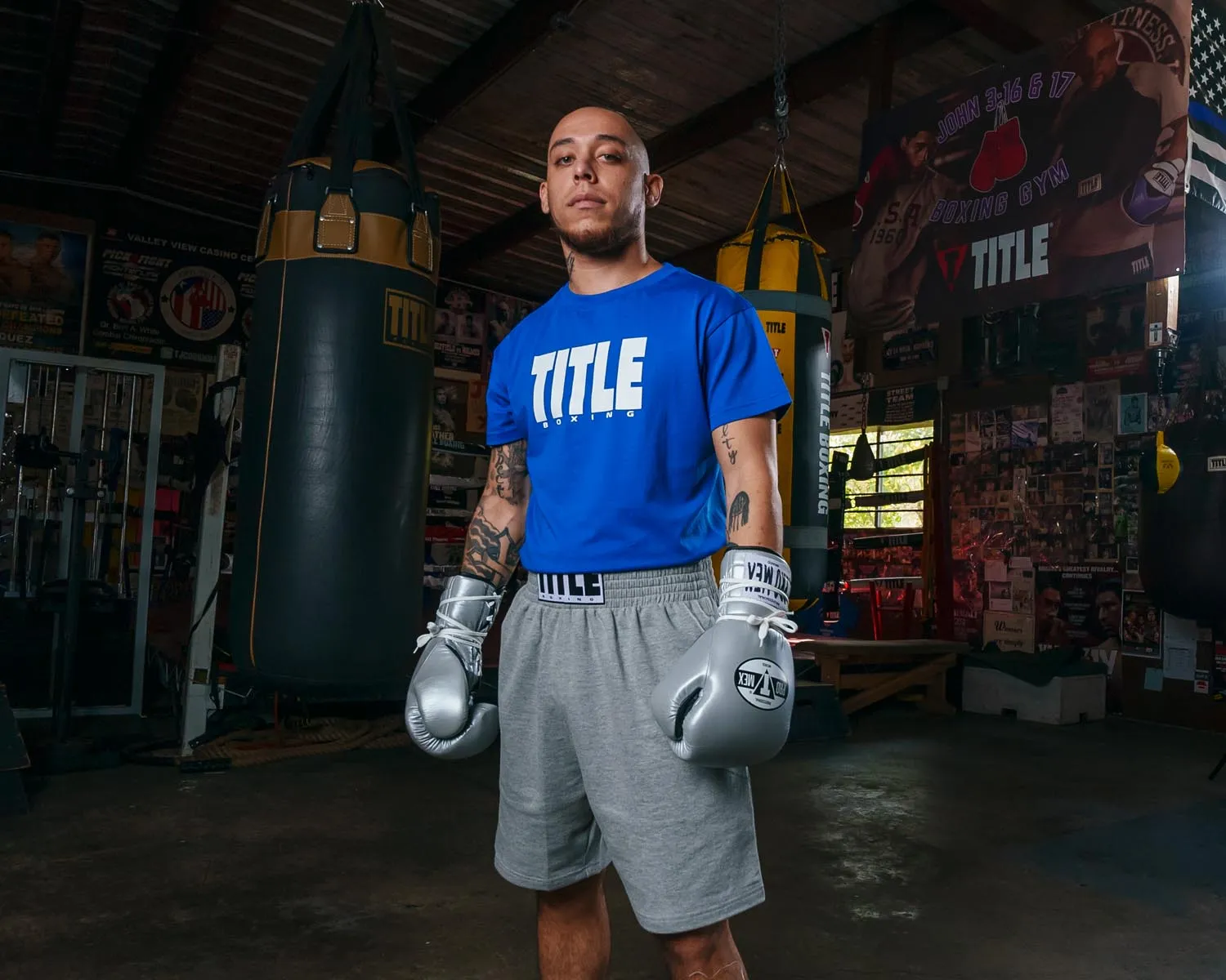 TITLE Boxing Iconic Block Tee