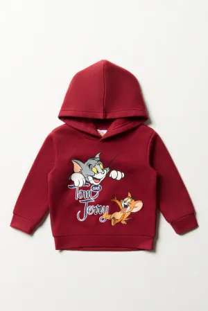 Tom And Jerry Hoodie Burgundy